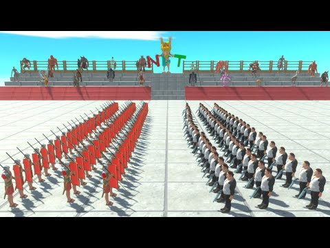 50 vs 50 Melee Units vs Ranged Units - Animal Revolt Battle Simulator
