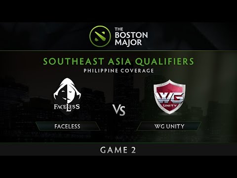 Faceless vs WG.Unity - Game 2 - The Boston Major SEA Qualifiers - Philippine Coverage