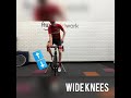 Wide Knees Cycling Position