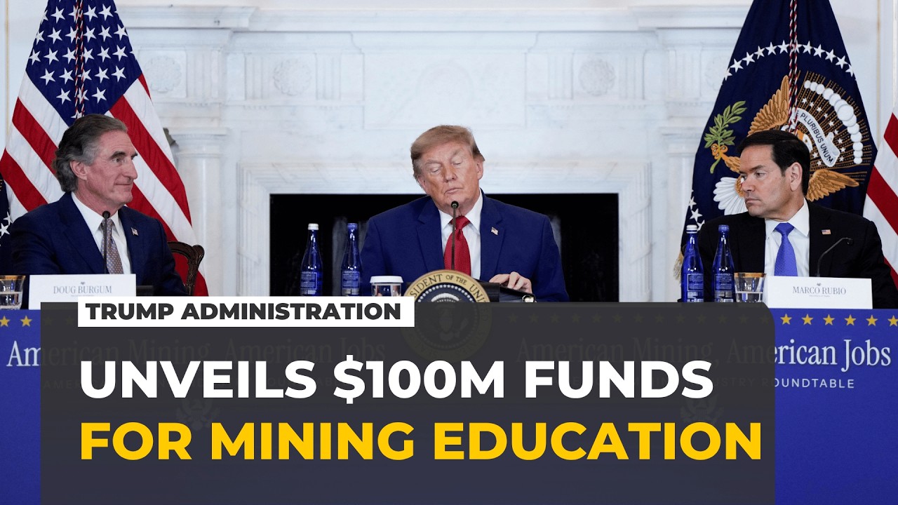 Trump unveils $100M mining education push to boost critical minerals