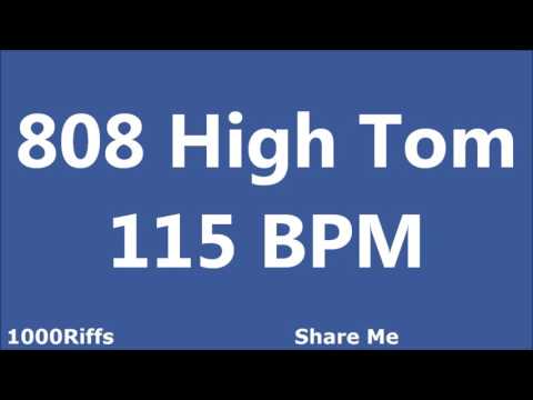 808 High Tom Metronome : 115 BPM : Beats Per Minute