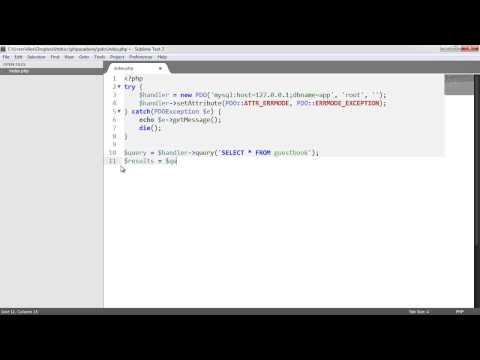 PHP Data Objects PDO Fetching all results Part 5 8