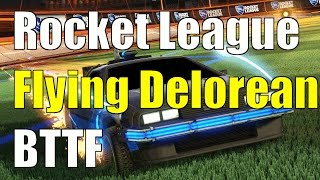 Rocket League Back To The Future Flying Delorean