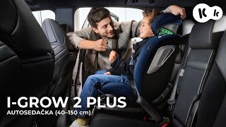KINDERKRAFT Autosedačka i-Grow 2 Plus (40-150 cm) Black