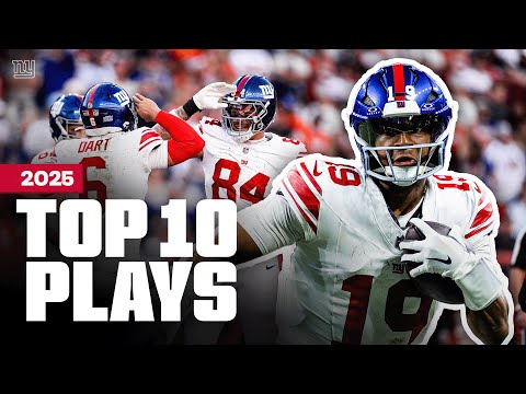 Highlights: Top 10 Plays from the 2025 Season | New York Giants
