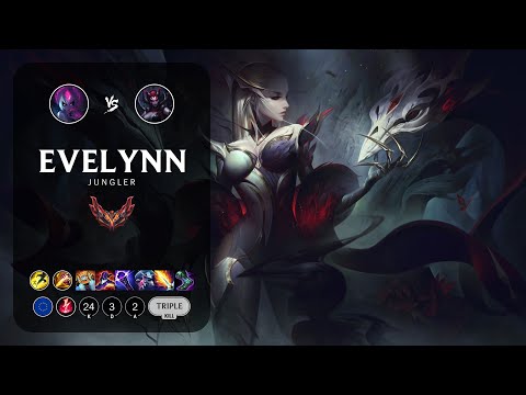 Evelynn Jungle vs Elise - EUW Grandmaster Patch 12.23