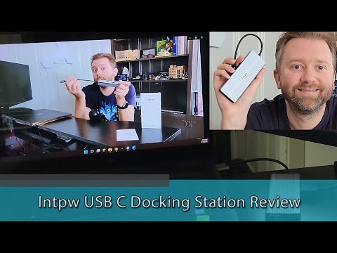 ADD PORTS TO YOUR LAPTOP OR TABLET - INTPW 12-in-1 USB-C and 4K HDMI Docking Station