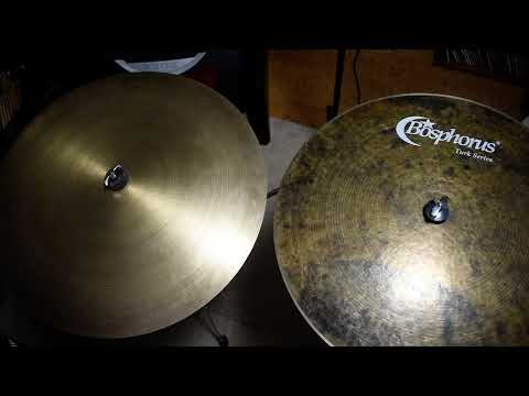 22" Zildjian A Flat Ride vs 22" Bosphorus Turk Series Flat Ride