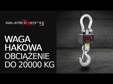 Video - Waga hakowa - 20000 kg / 5 lub 10 kg - LED