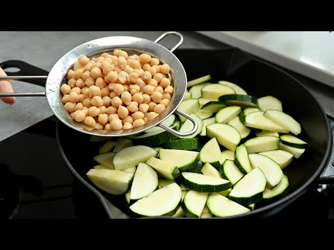 Dieses gesunde Kichererbsen-Zucchini Rezept kann ich den ganzen Sommer essen!