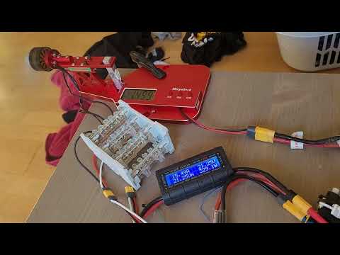 smart hobby 3115s 900kv motor gemfan 9x4.5E prop bench test 6s 1000mah 100c