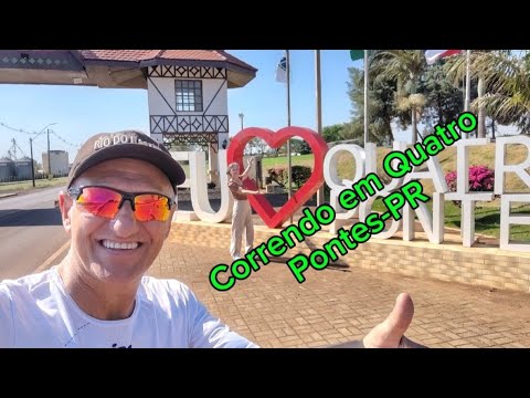 Correndo em Quatro Pontes-PR, com amigos, EBS, Rádio Tropical, Culto Ecumênico e Quarteto Gileade. 