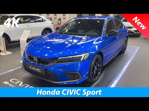 Honda Civic 2023 Sport - FIRST look in 4K | Exterior - Interior (details), EU version