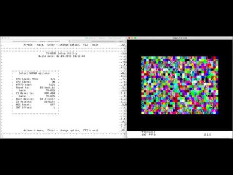 ZEsarUX emulator - First boot of machine TS-Conf