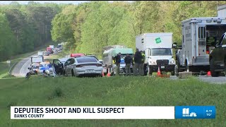 Banks County deputies shoot, kill suspect along I-85 northbound