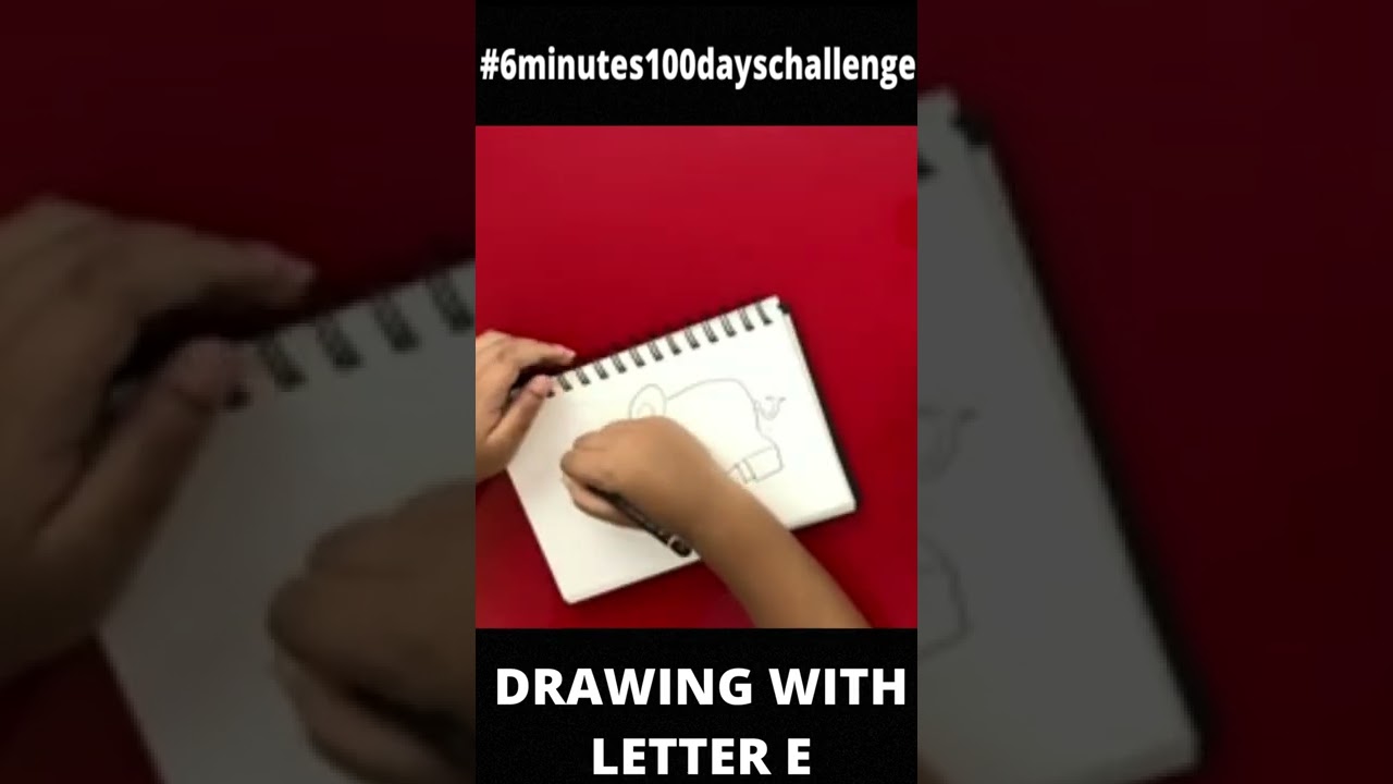 How to draw Draw Amazing Drawings from LETTER E with hands easy step by step Tutorial