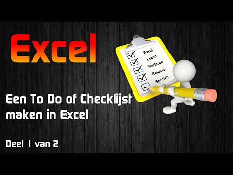 Excel – Checkbox – To Do Lijst in Excel - ExcelXL.nl trainingen en workshops