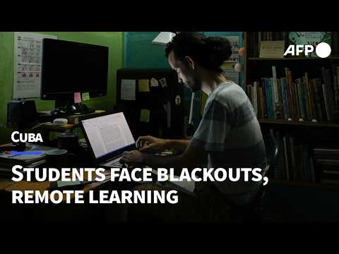 Video Thumbnail: Cuba's students struggle with blackouts and remote learning | AFP