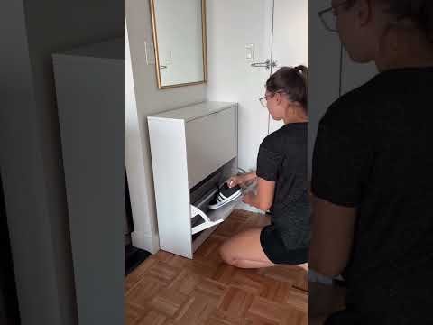 Small Space Design: Shoe Storage Cabinet #shorts