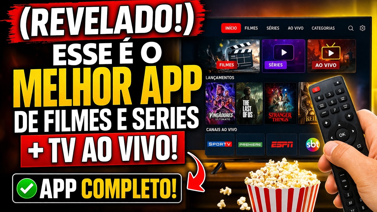 NOVO APP para assistir FILMES, SÉRIES e TV AO VIVO em 2026! (Muito completo) MELHOR APP QUE JÁ USEI