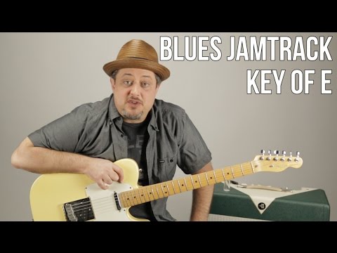 Jamtrack key of E - (Slow) 12 Bar Blues Backing Track - Lead Guitar Practice