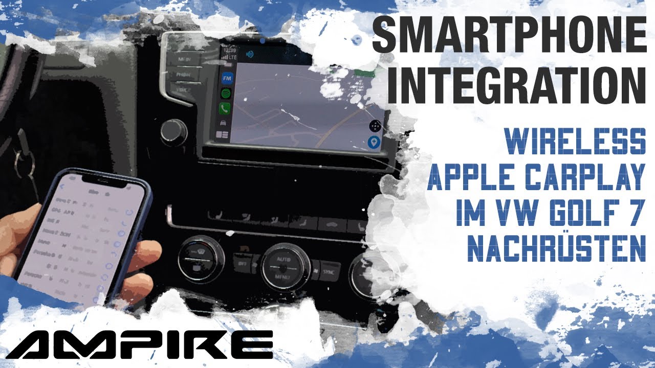 Wireless Apple Carplay nachrüsten - Smartphone Integration im VW Golf 7