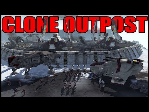 Hold the Outpost 'til Gunships Arrive! - Men of War: Star Wars Mod Battle Simulator