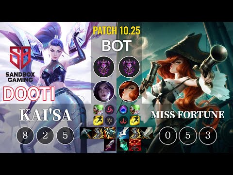 SB DooTi Kai'Sa vs Miss Fortune Bot - KR Patch 10.25