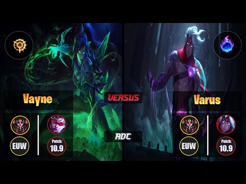 GrandMaster VAYNE [Press the Attack] (ADC) VS  VARUS - Grandmaster EUW Patch 10.9