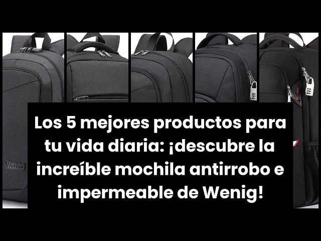 Vídeo relacionado con WENIG Mochila Hombre Impermeable Mochila Ordenador Portatil 17.3 Pulgadas Mochilas Escolares Bolso de Escuela Adolescente con Puerto USB Antirrobo Mochila Mujer para Viaje Diario - Negro