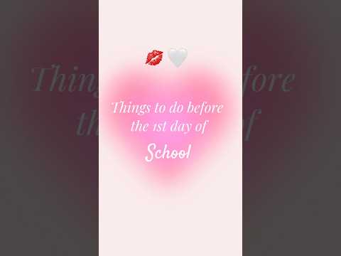 Things to do before first day of school 🤍 #fyp #beauty #firstdayofschool #viral