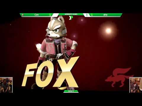 EVAC 30/6/17 - Smash 4 - ESG Con (Fox) vs ESG Aha (Toon Link) - Winners Semis
