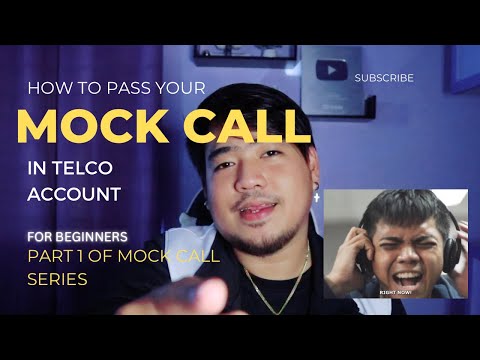 MOCK CALL FOR BEGINNERS PT. 1 (TELCO ACCOUNT) - With sample call and roleplay