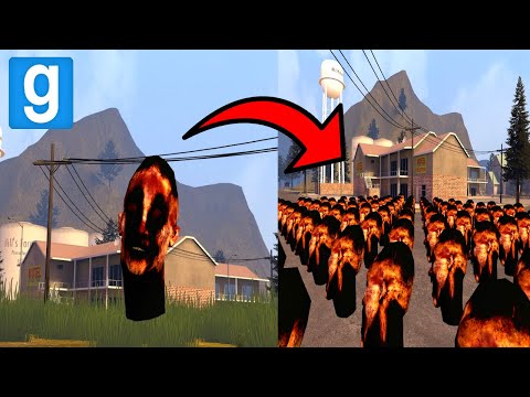 DISTURBING FACE IN TOWN! - Garry's mod Sandbox
