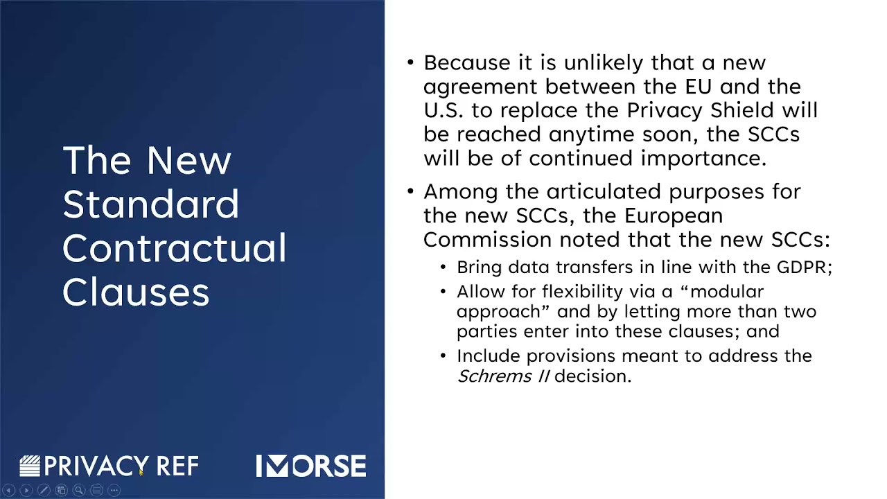 Operationalizing Standard Contractual Clauses (SCCs)