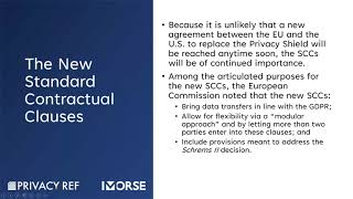 Operationalizing Standard Contractual Clauses (SCCs)