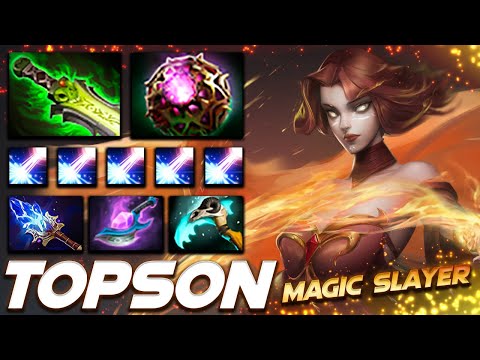 Topson Lina Magic Slayer - Dota 2 Pro Gameplay [Watch & Learn]