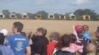 preview picture of video 'Combines4Charity - 175 combines working -WORLD RECORD smashed - Duleek, Co. Meath 15/08/2009'
