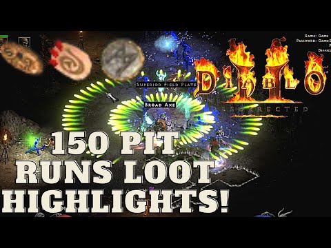D2R - 150 Pit Runs Loot Highlights (GG SC's)