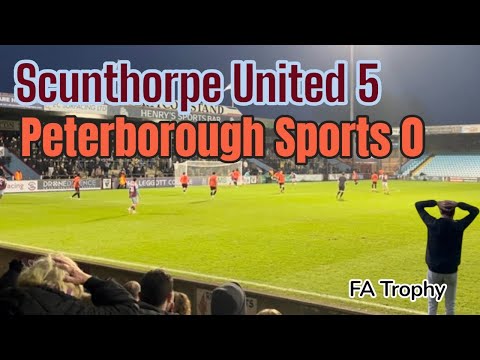 Scunthorpe United 5-0 Peterborough Sports - FA Trophy