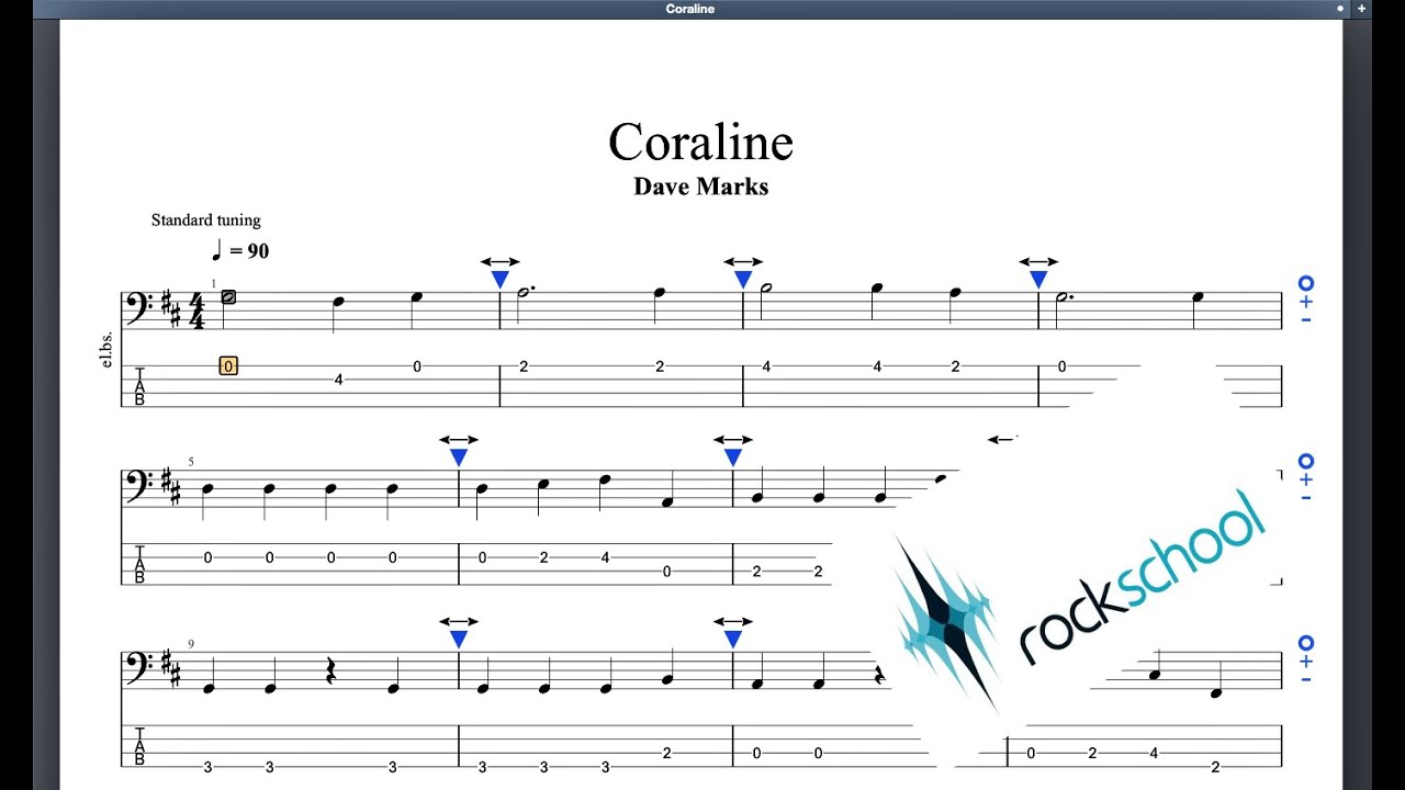 Coraline Rockschool Debut Grade Bass