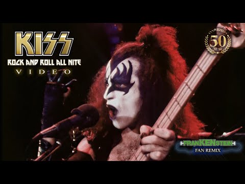KISS - "Rock And Roll All Nite" VIDEO (franKENstein 50th Anniversary Remix)
