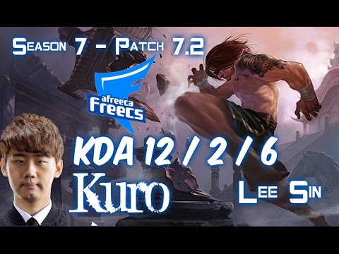 AFs Kuro LEE SIN vs GRAVES Jungle - Patch 7.2 KR Flex Rank
