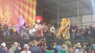 Widespread Panic with the Wild Magnolias Mardi Gras Indians 2015 New Orleans Jazzfest