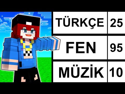 HASAN OKUL KARNESİNİ ALDI !! - Minecraft