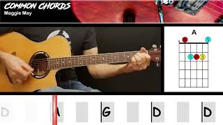 Download lagu Maggie May - Rod Stewart | EASY GUITAR LESSON | Scrolling Chords & Lyrics mp3