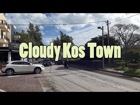 Walking Around Kos Town on a Cloudy Day 🌥️