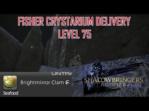 Final Fantasy XIV - Level 75 Fisher Crystarium Delivery Brightmirror Clam