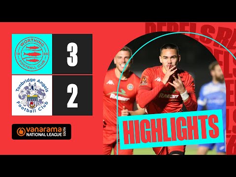 CHAMBERS SCORES 25-YARD FREE-KICK | Worthing 3 Tonbridge Angels 2 | Highlights