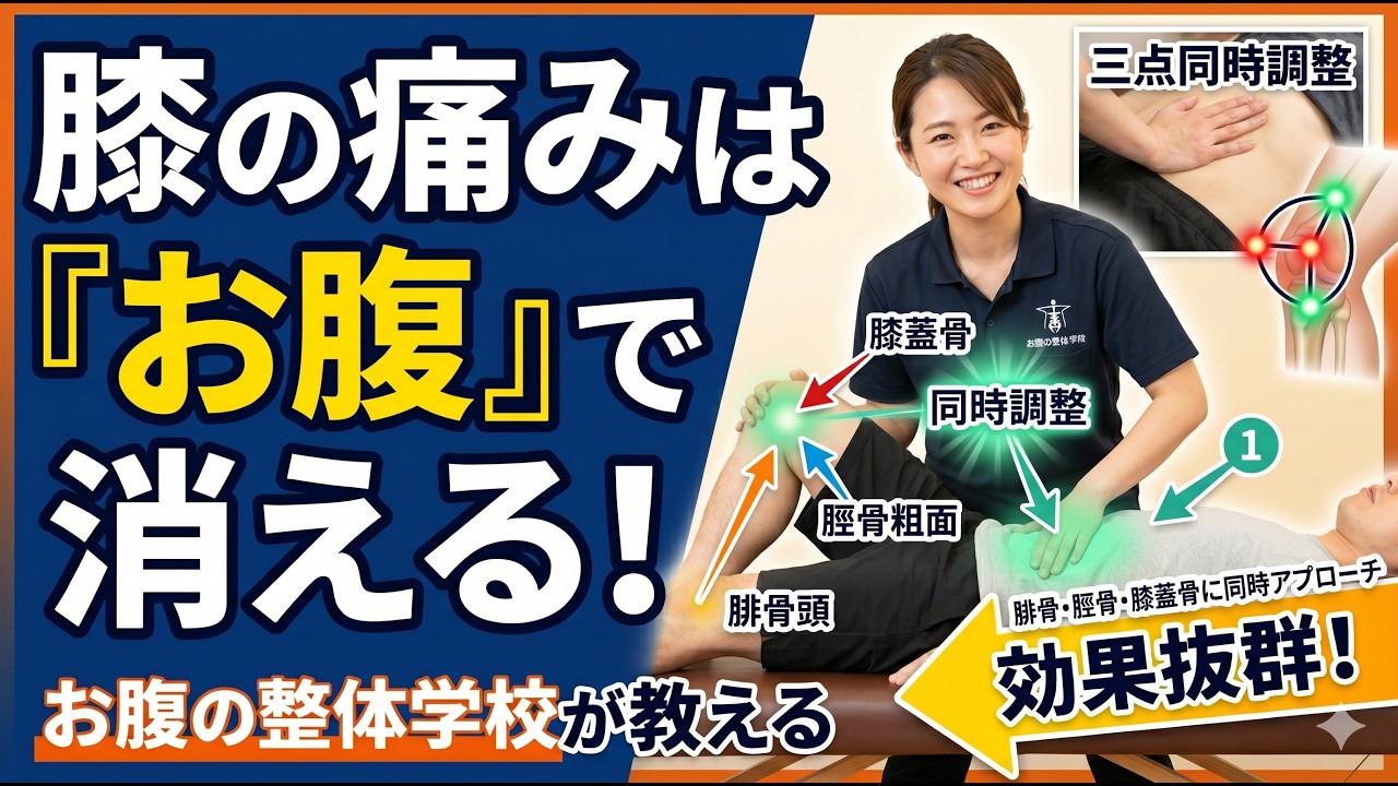 膝調整　脚のねじれを取る